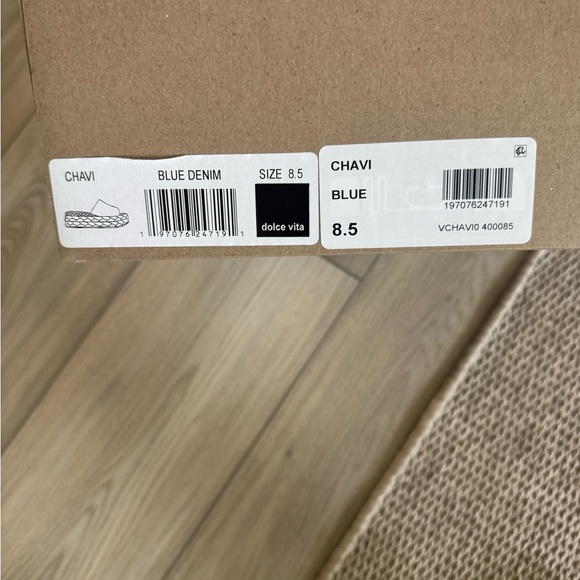 NIB Dolce Vita Blue Chavi Platform Sandals - Picture 4 of 4